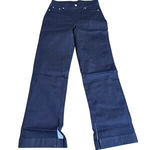 Denim & Co. Adaptive Cozy Touch Jeans, Dark Wash, Size 8, NWT
